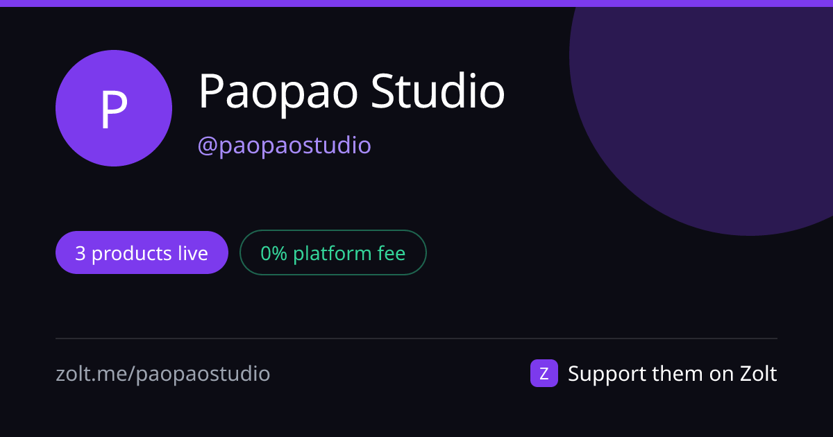 Paopao Studio (@paopaostudio) | Zolt
